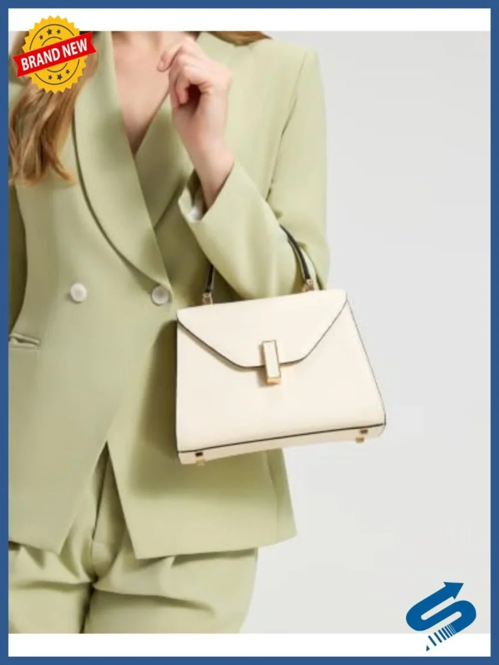 Women's Faux Leather Satchel Bag Top Handle Purse Handbag Shoulder